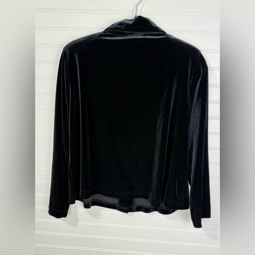 Vintage Rialto Collection by Joy Perreras. XS black velvet cardigan. - Picture 4 of 5